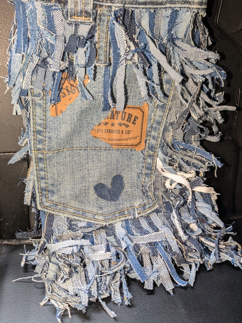Levi's Denim Fringe Shoulder Bag